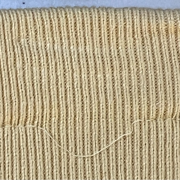 Escada Cotton Knit Buttery Yellow & White Polka Dot Pull On Skirt EU Size 36=S - Picture 11 of 13